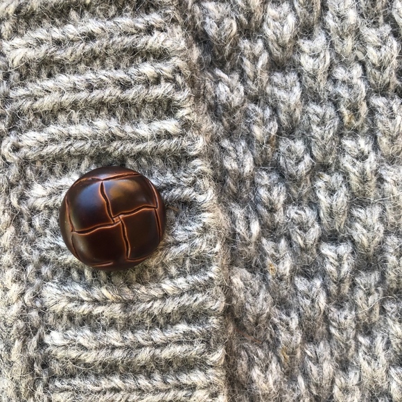 JILLY KNITS wool pocket cardigan sweater/beautiful - Picture 3 of 8